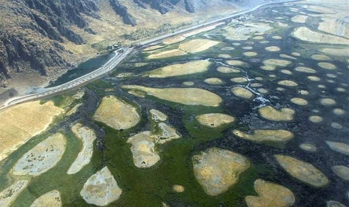 موقعیت جغرافیایی تالاب هشیلان