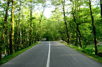 جاده دوهزار شهر تنکابن